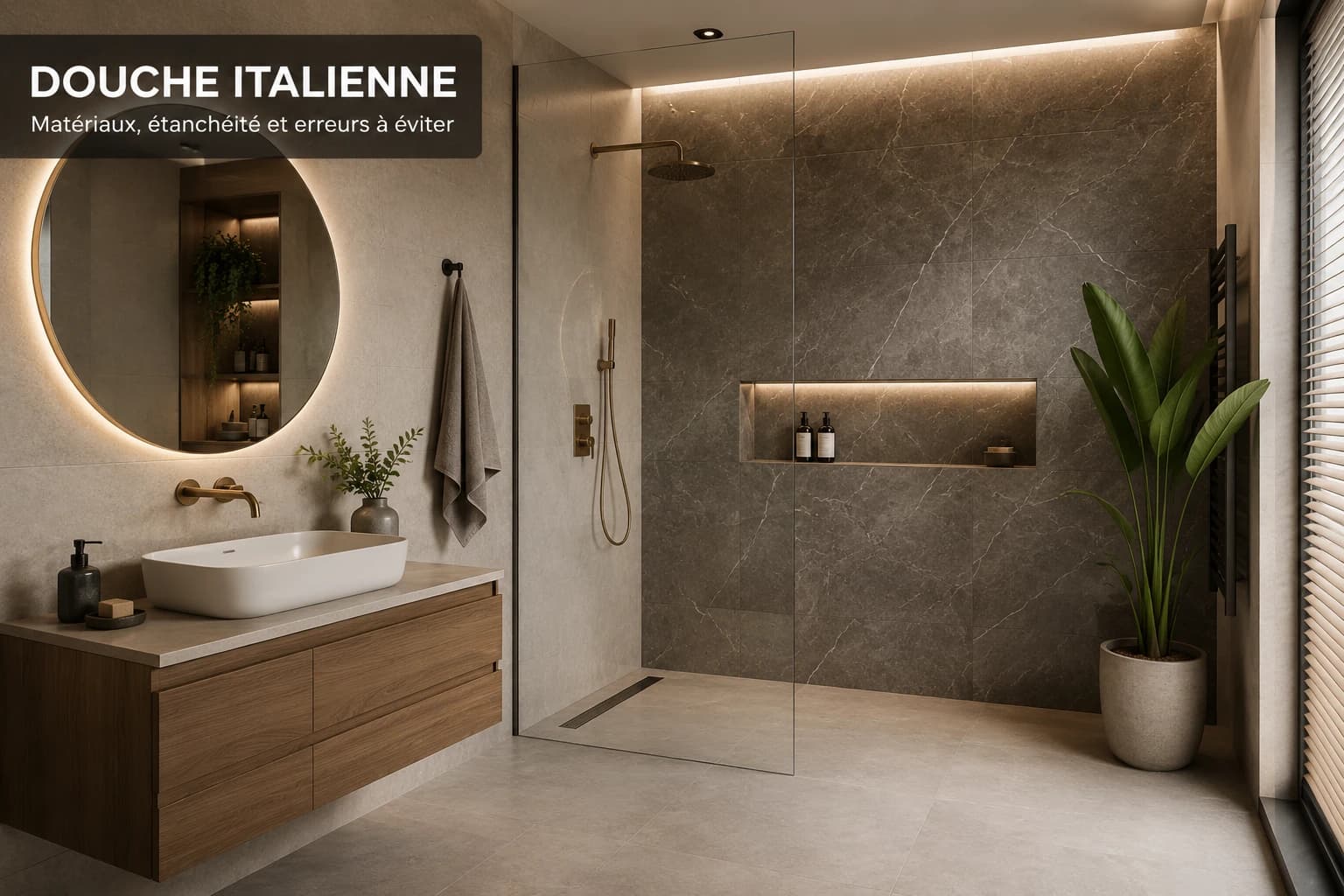 Douche italienne Tunisie : matériaux et erreurs à éviter